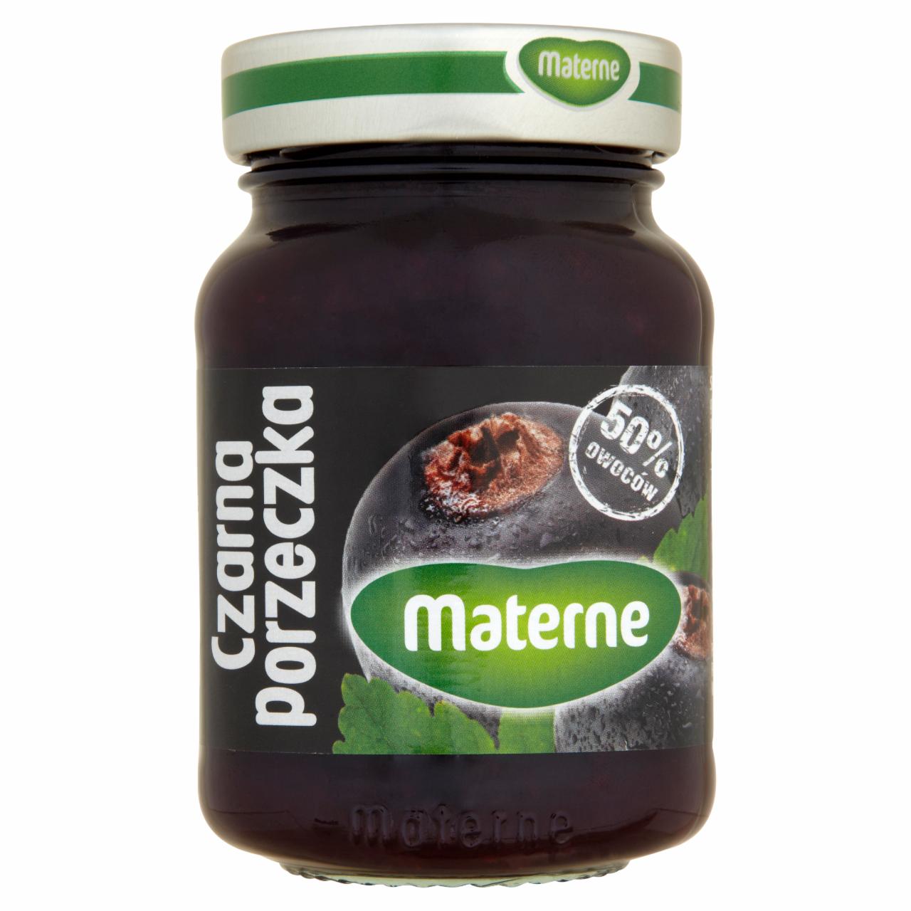 Zdjęcia - Materne Czarna porzeczka Konfitura niskosłodzona 270 g