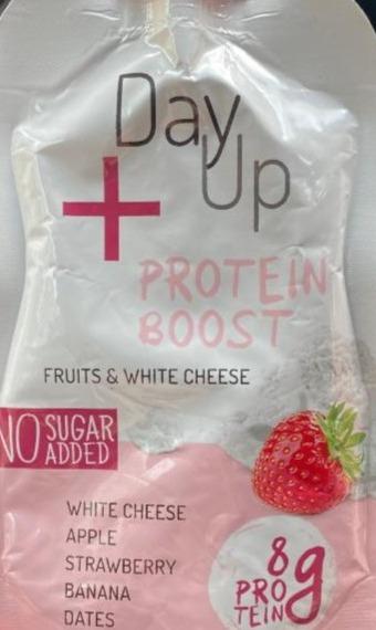 Zdjęcia - DayUp Protein Boost Twaróg z jabłkiem truskawkami bananem daktylami czarną marchwią siemieniem 100 g