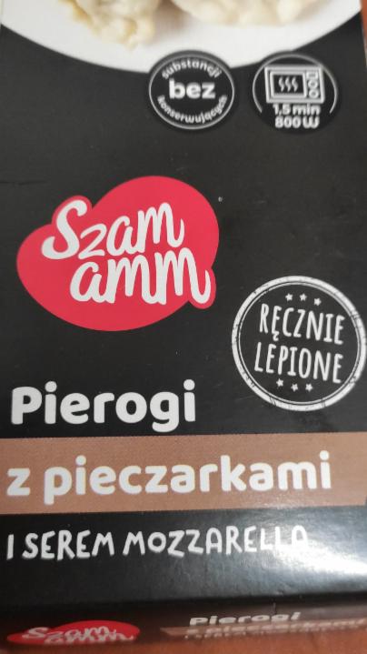 Zdjęcia - Pierogi z pieczarkami i serem mozzarella