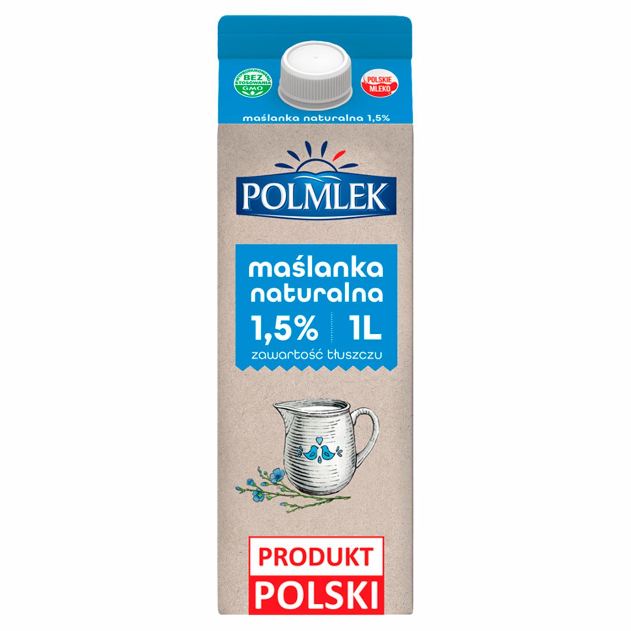 Zdjęcia - Polmlek Maślanka naturalna 1,5% 1 l