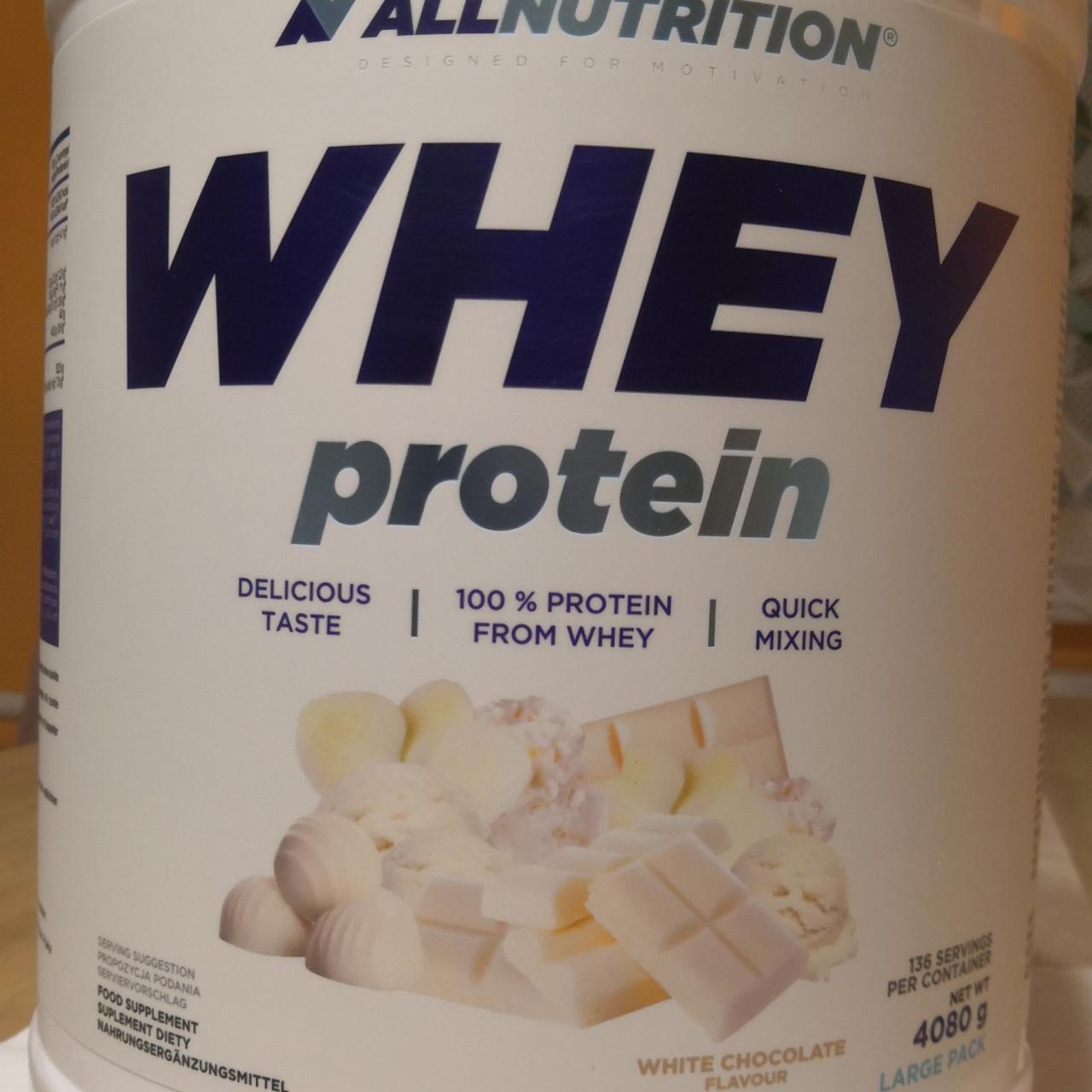 Zdjęcia - Whey Protein white chocolate Allnutrition