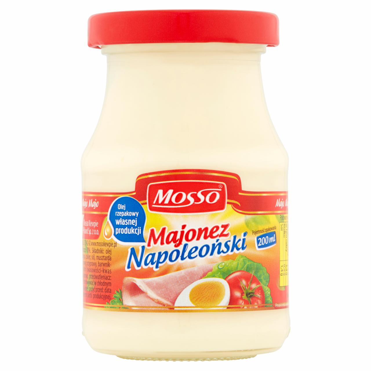 Zdjęcia - Mosso Majonez Napoleoński 170 g