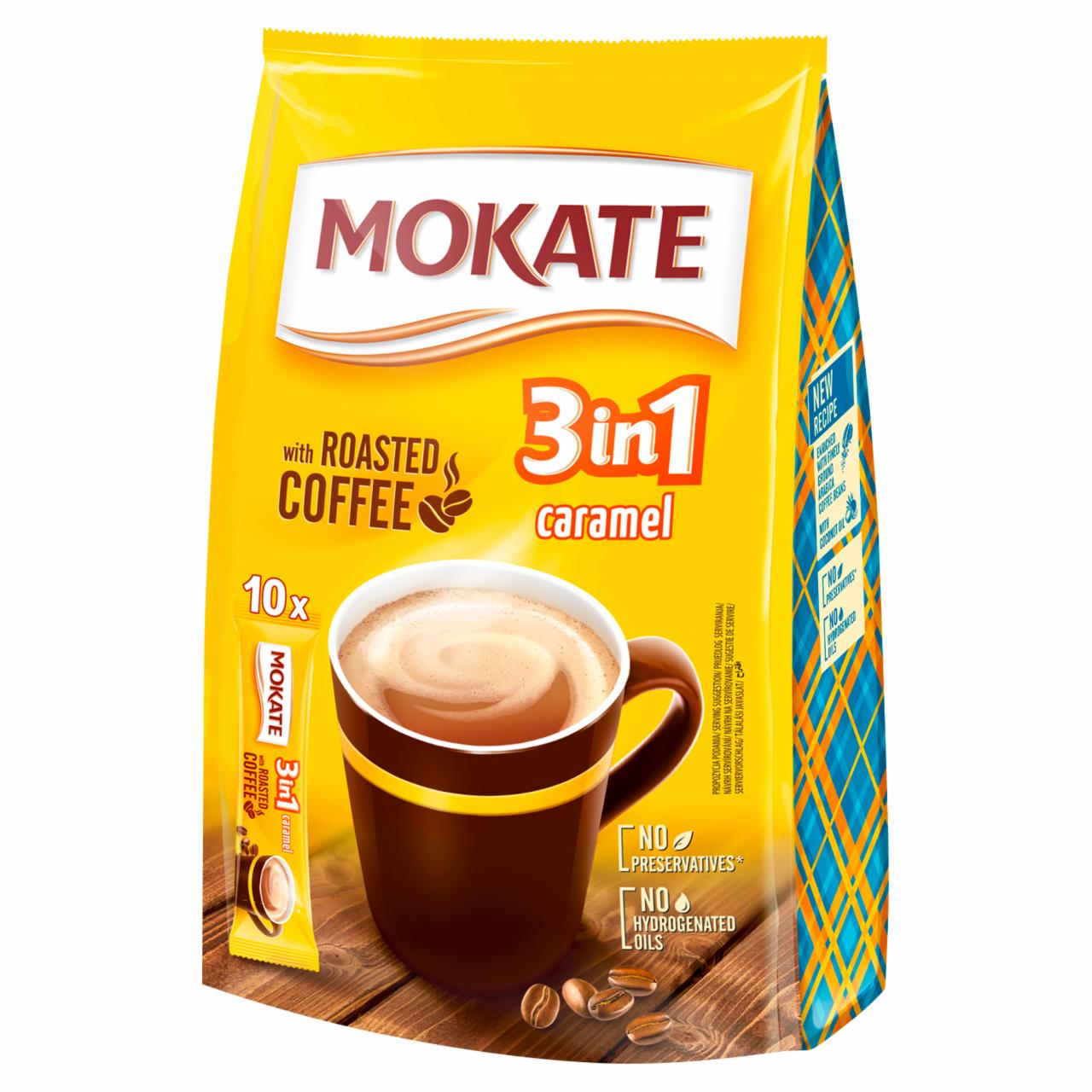 Zdjęcia - Mokate 3in1 Caramel Rozpuszczalny napój kawowy w proszku 170 g (10 x 17 g)