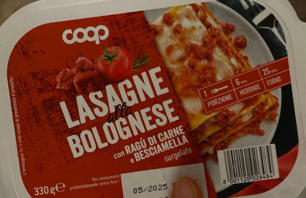 Zdjęcia - Lasagne alla bolognese coop