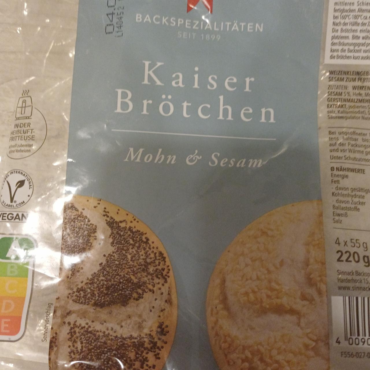 Zdjęcia - Kaiser Brötchen Mohn& Sesam Backspezialitaten