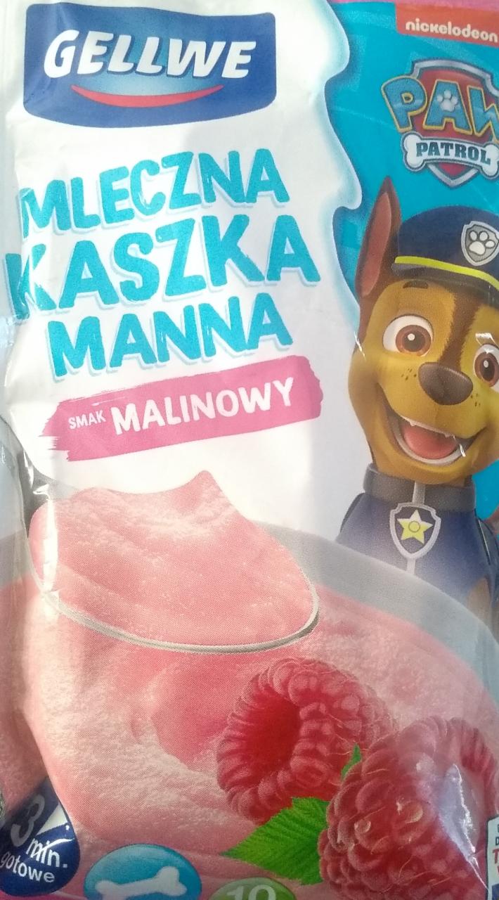 Zdjęcia - mleczna kaszka manna malinowa gellwe