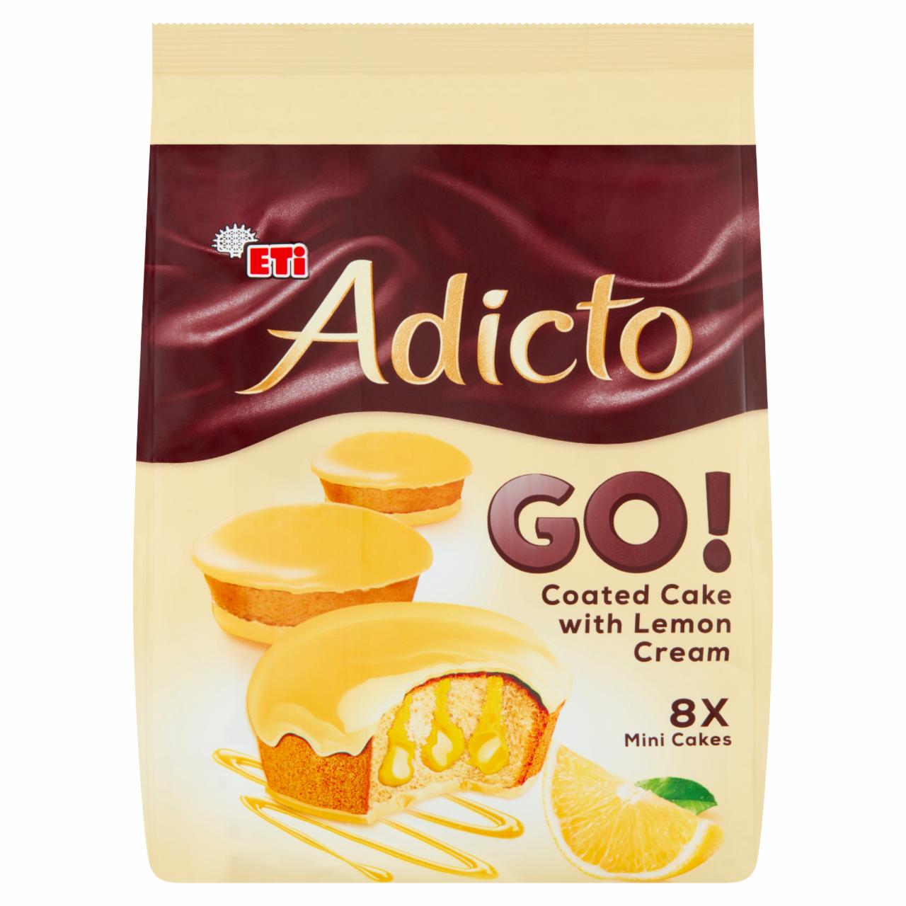 Zdjęcia - Eti Adicto Go! Ciastko oblane kremem cytrynowym 144 g