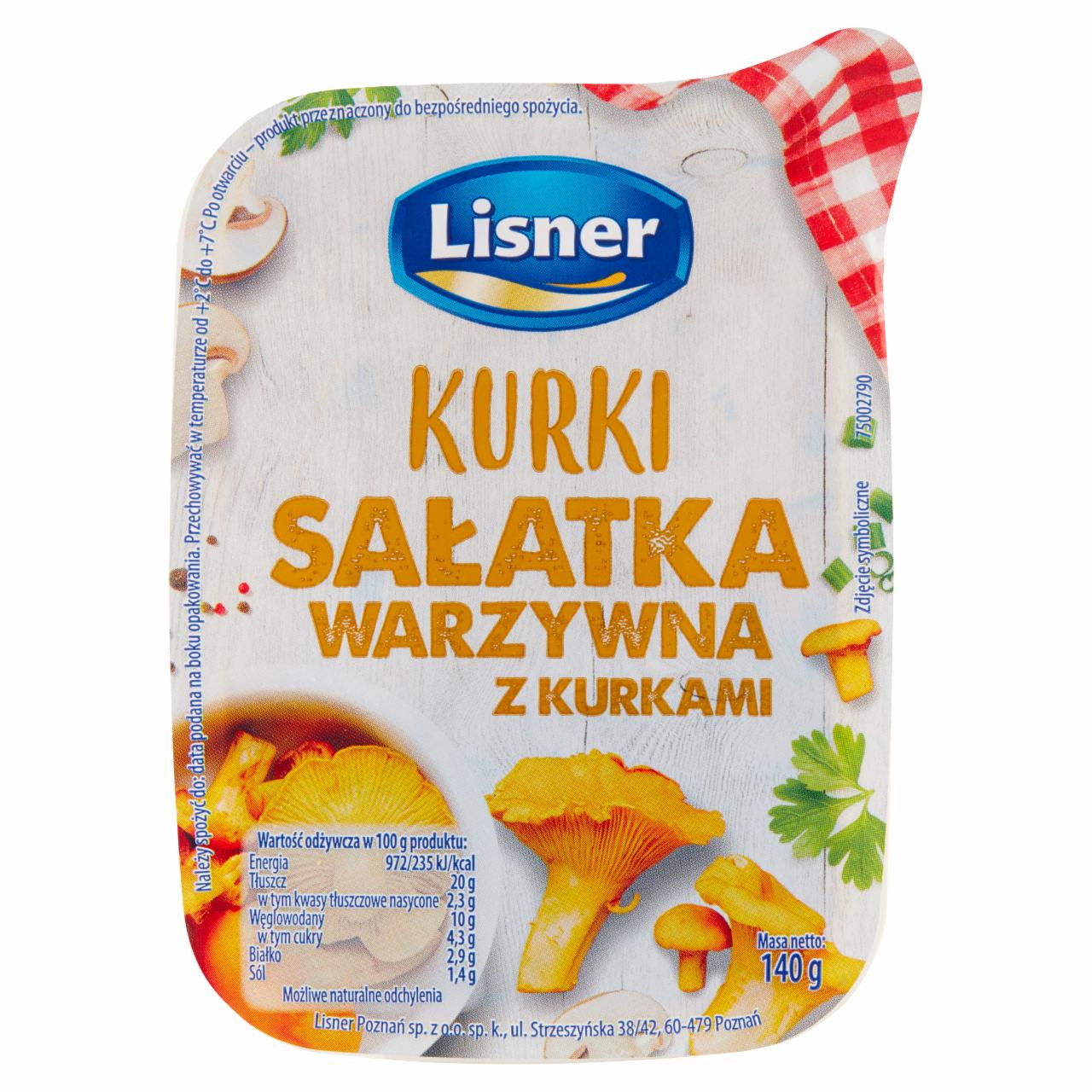 Zdjęcia - Lisner O Mamo! Sałatka warzywno-jajeczna z kurkami 140 g