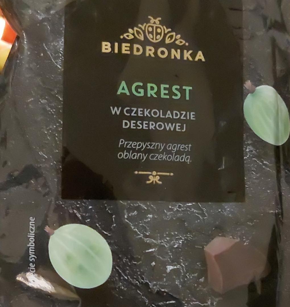 Zdjęcia - agrest w czekoladzie deserowej Biedronka