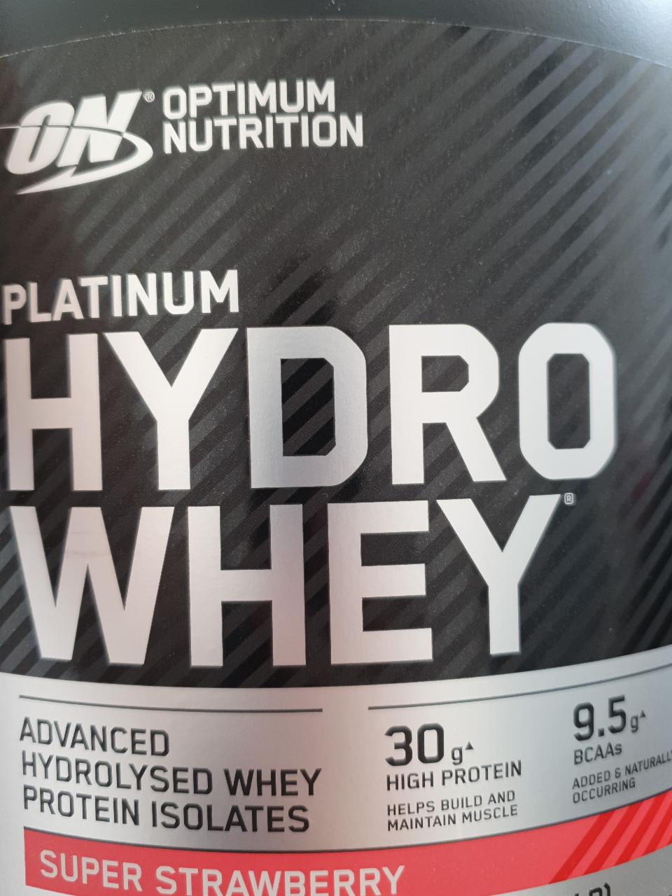 Zdjęcia - Optimum Nutrition Platinum HydroWhey Strawberry