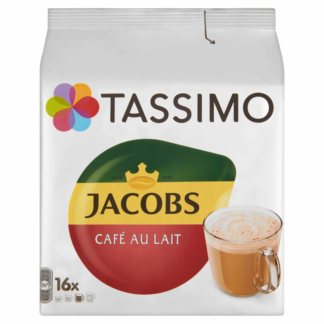 Zdjęcia - Tassimo Jacobs Café au Lait Napój w proszku z kawą rozpuszczalną i mlekiem 184 g (16 kapsułek)