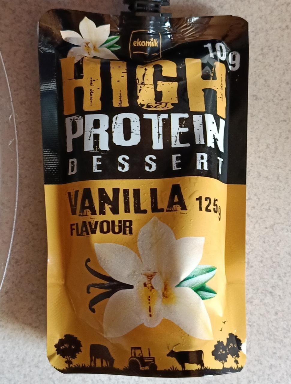 Zdjęcia - high protein dessert vanilla ekomilk