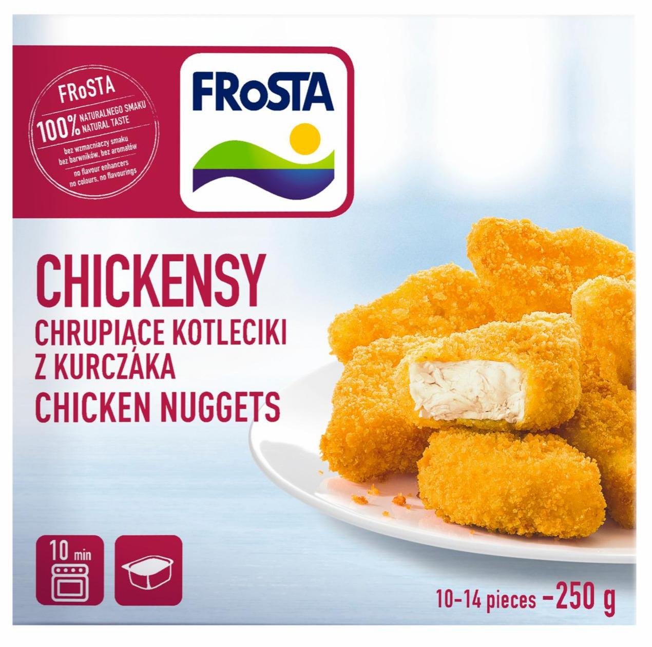 Zdjęcia - FRoSTA Chickensy Chrupiące kotleciki z kurczaka 250 g + sos 25 ml