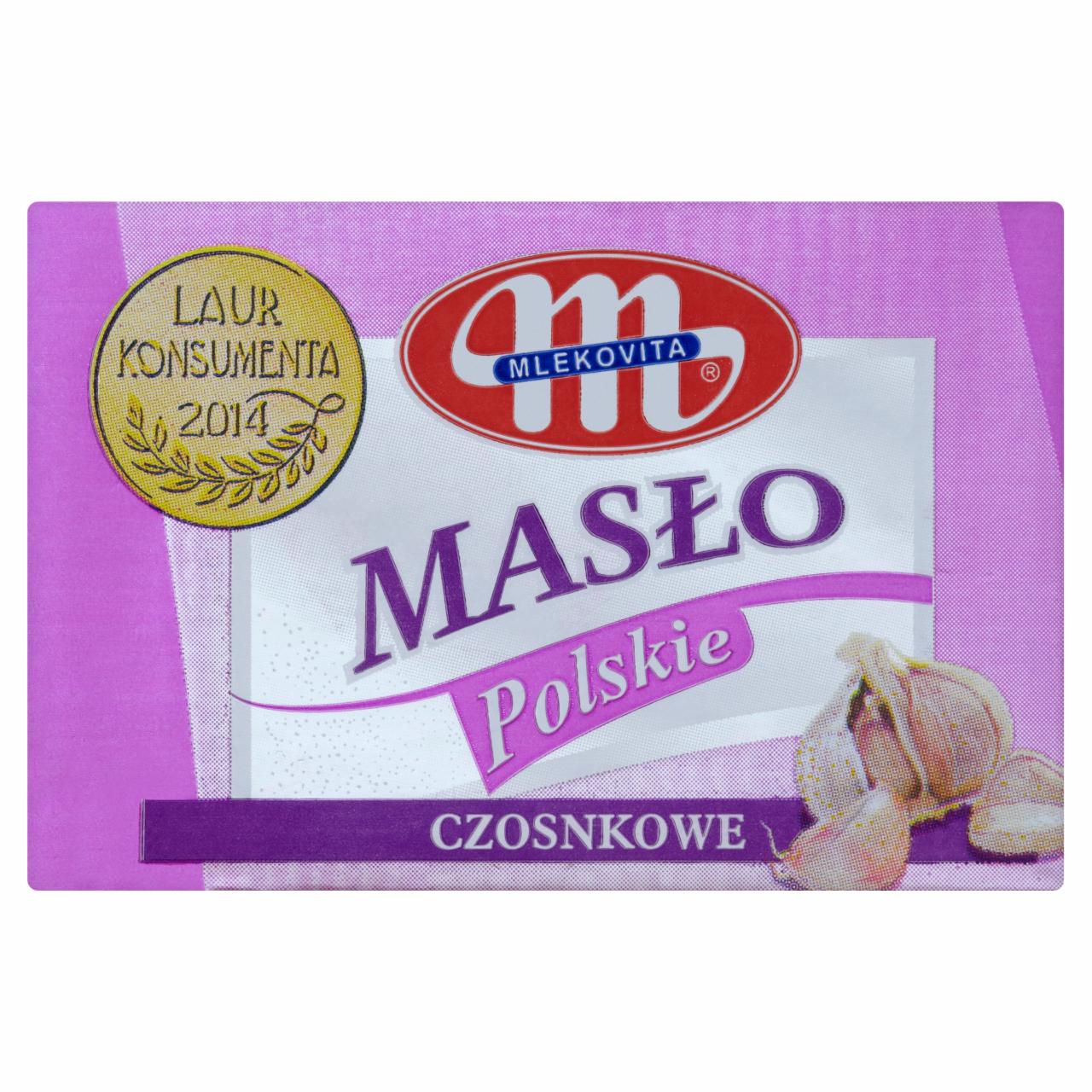 Zdjęcia - Mlekovita Masło Polskie czosnkowe 100 g