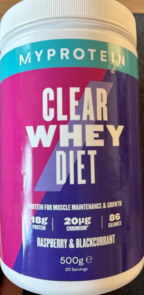 Zdjęcia - Clear Whey Diet Raspberry & Blackcurrant Myprotein