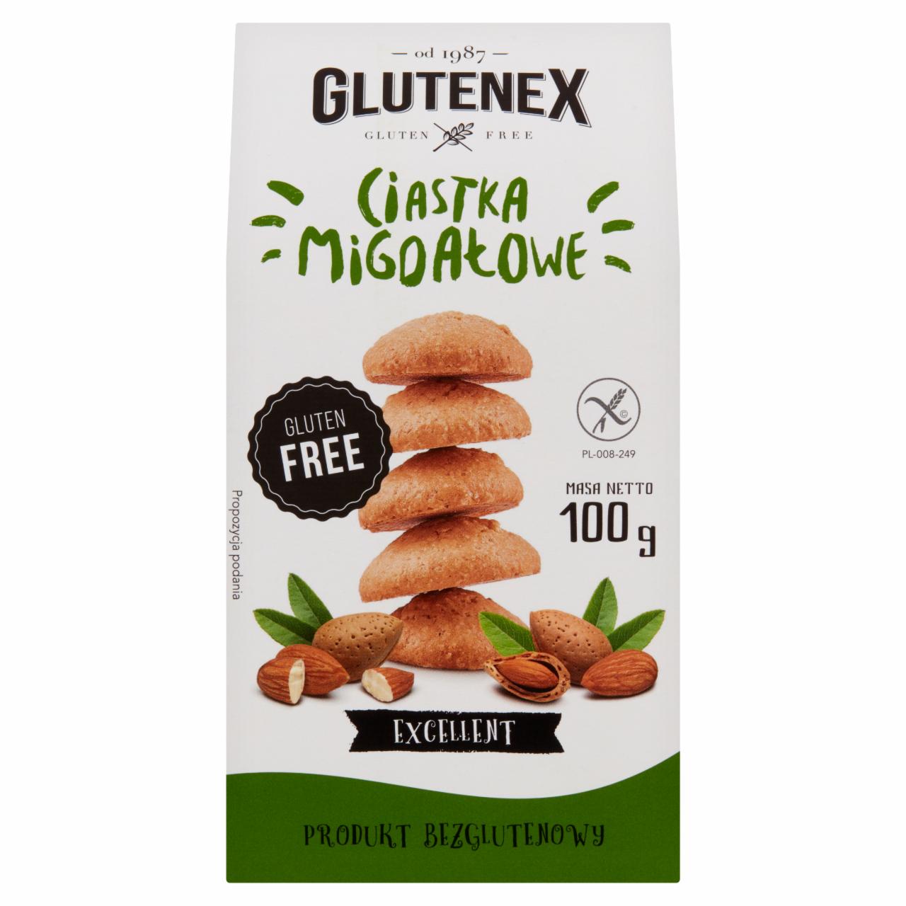 Zdjęcia - Glutenex Ciastka migdałowe 100 g