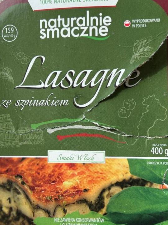 Zdjęcia - Lasagne ze szpinakiem Naturalnie Smaczne