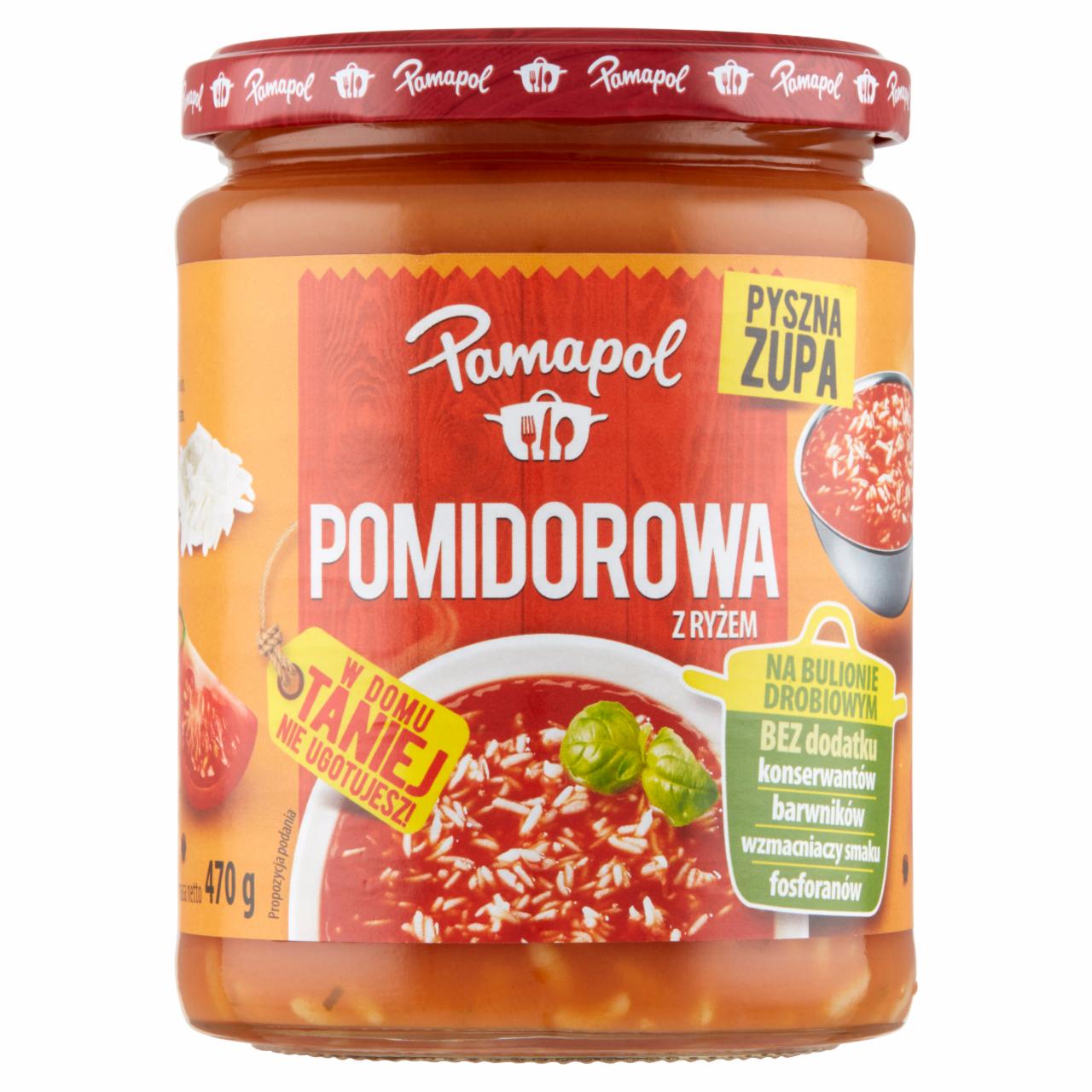 Zdjęcia - Pamapol Pomidorowa z ryżem 470 g