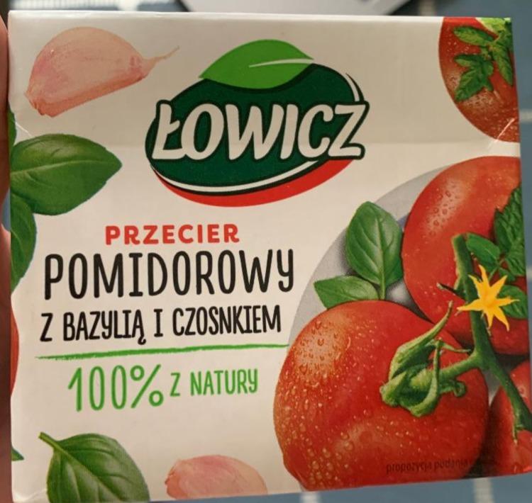 Zdjęcia - Łowicz Przecier pomidorowy z bazylią i czosnkiem 500 g