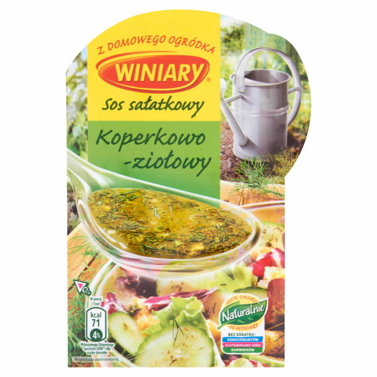 Zdjęcia - Winiary Z domowego ogródka Sos sałatkowy koperkowo-ziołowy 9 g