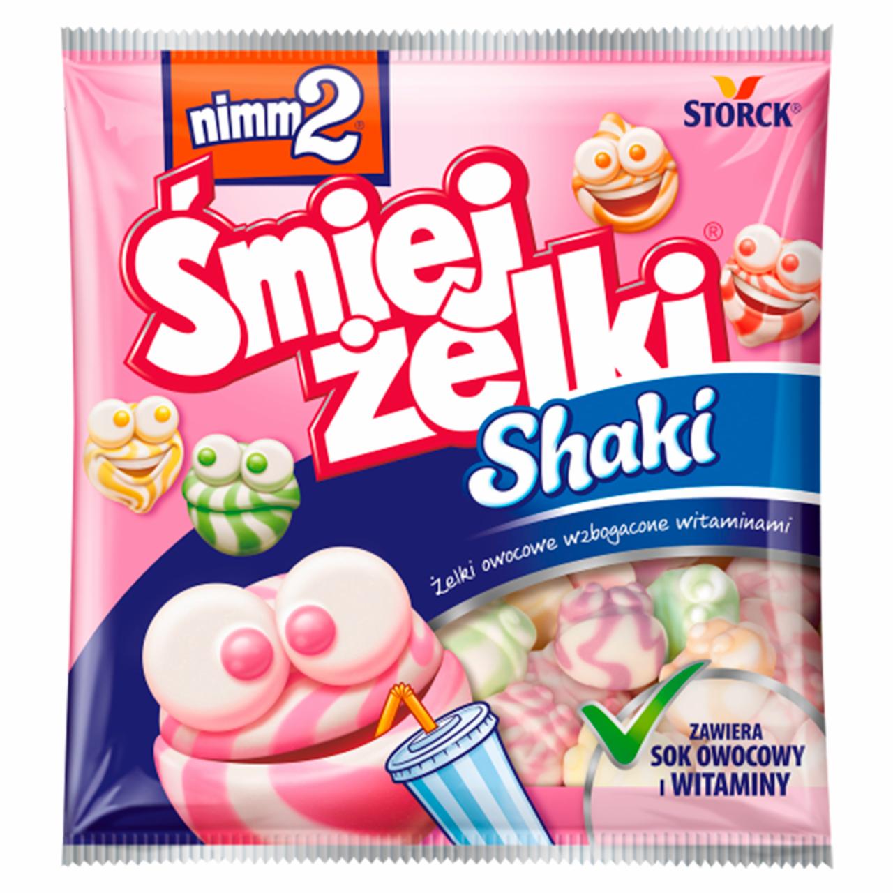 Zdjęcia - nimm2 Śmiejżelki Shaki Żelki owocowe wzbogacone witaminami 90 g