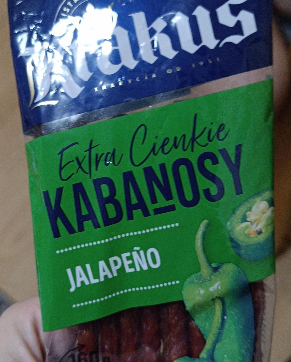 Zdjęcia - Krakus Extra cienkie kabanosy jalapeño 95 g