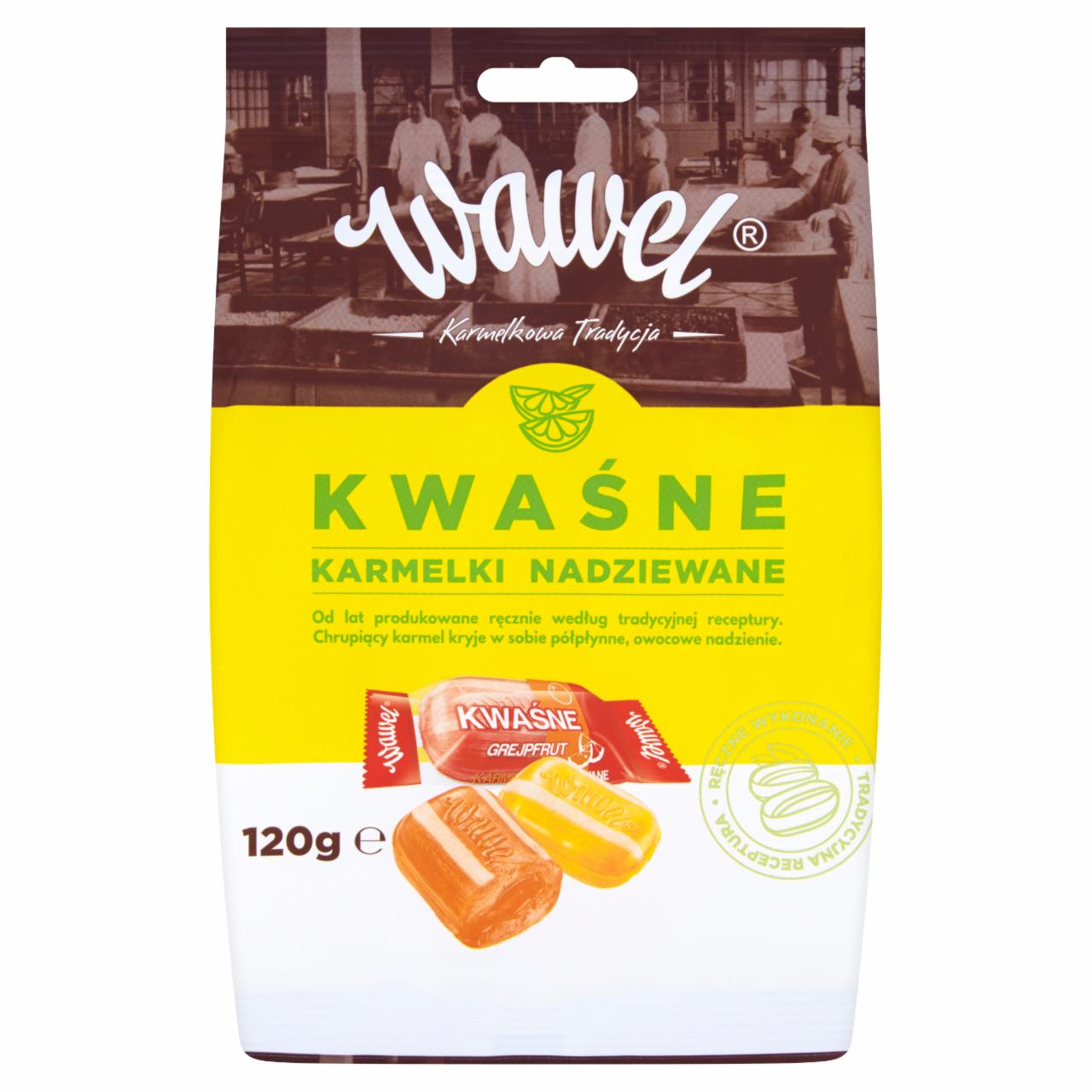 Zdjęcia - Wawel Kwaśne Karmelki nadziewane 120 g