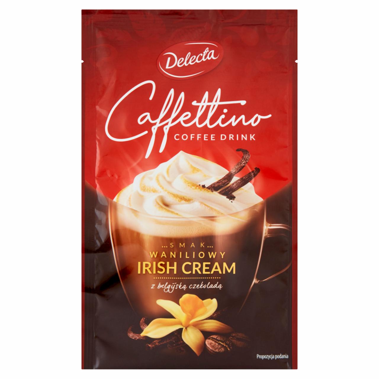 Zdjęcia - Delecta Caffettino Napój czekoladowo-kawowy w proszku smak waniliowy irish cream 22 g