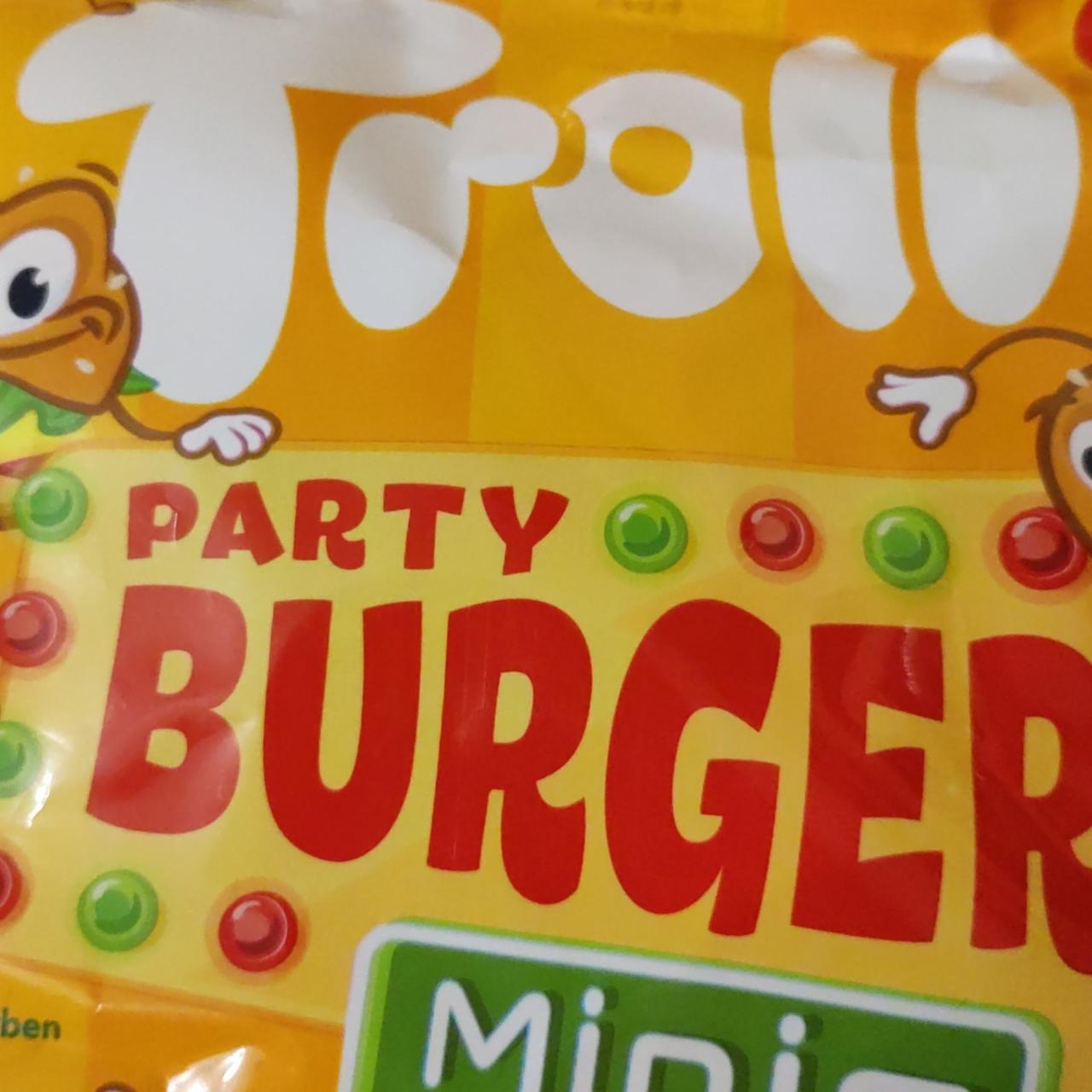 Zdjęcia - Trolli Party Burger Minis Żelki o smaku owocowym 170 g (17 x 10 g)