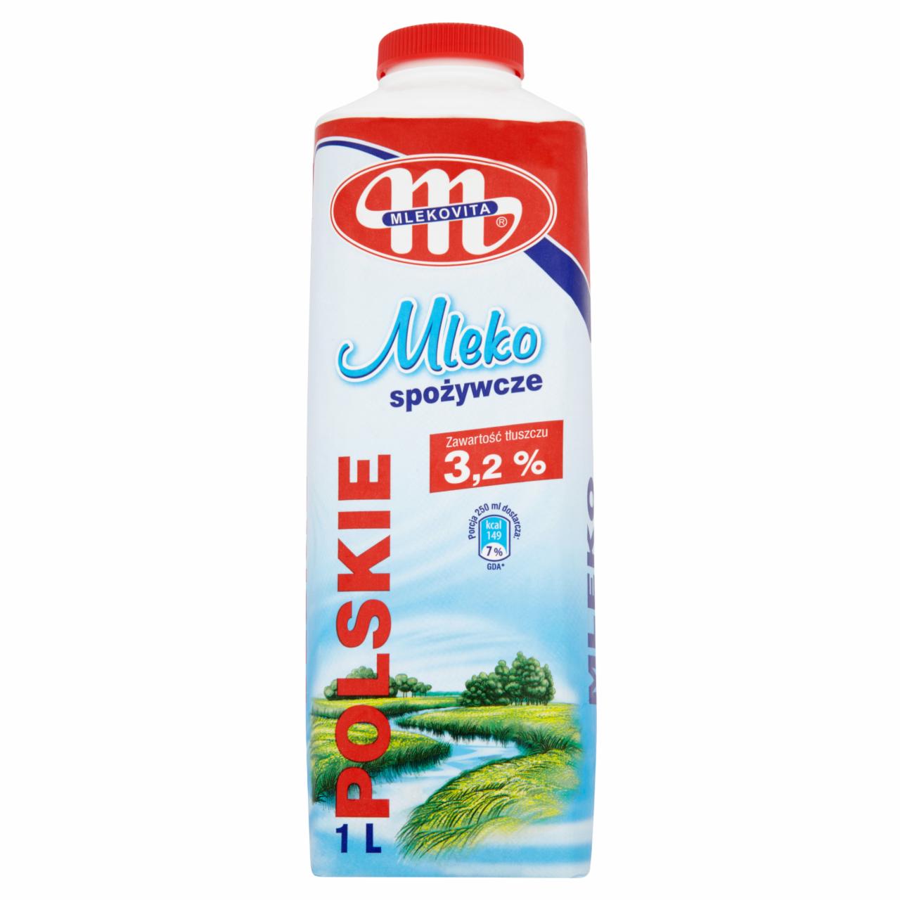 Zdjęcia - Mlekovita Polskie Mleko spożywcze 3,2% 1 l