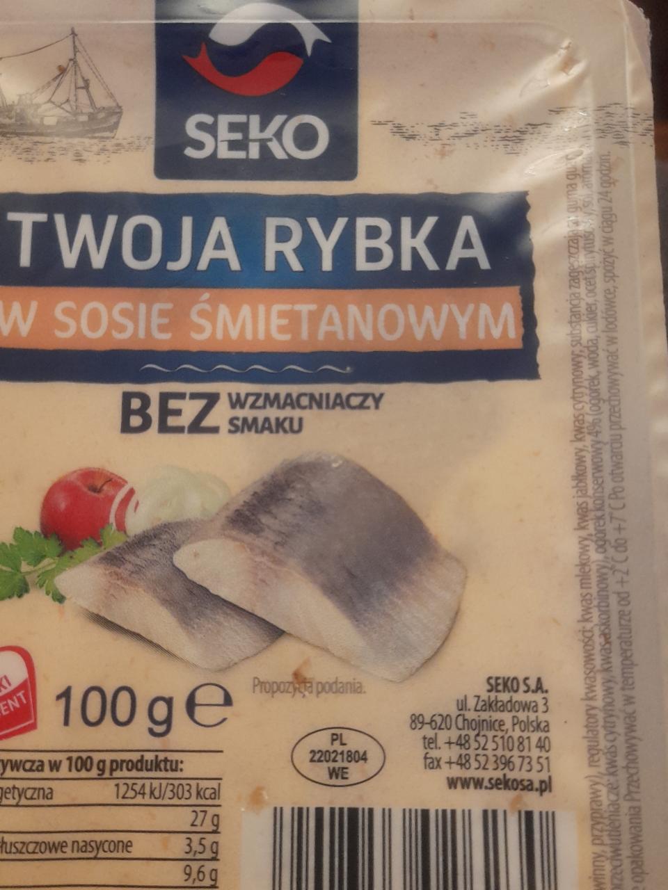 Zdjęcia - Seko Twoja rybka w sosie śmietanowym 100 g 