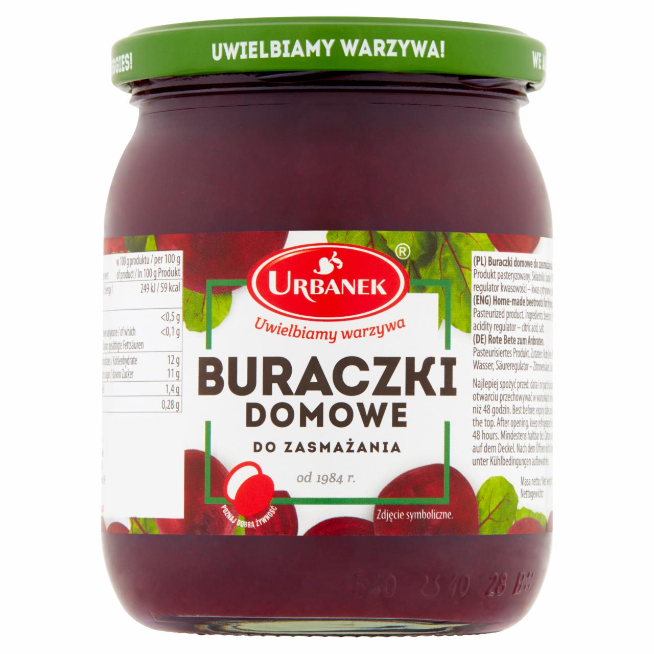 Zdjęcia - Urbanek Buraczki domowe do zasmażania 500 g