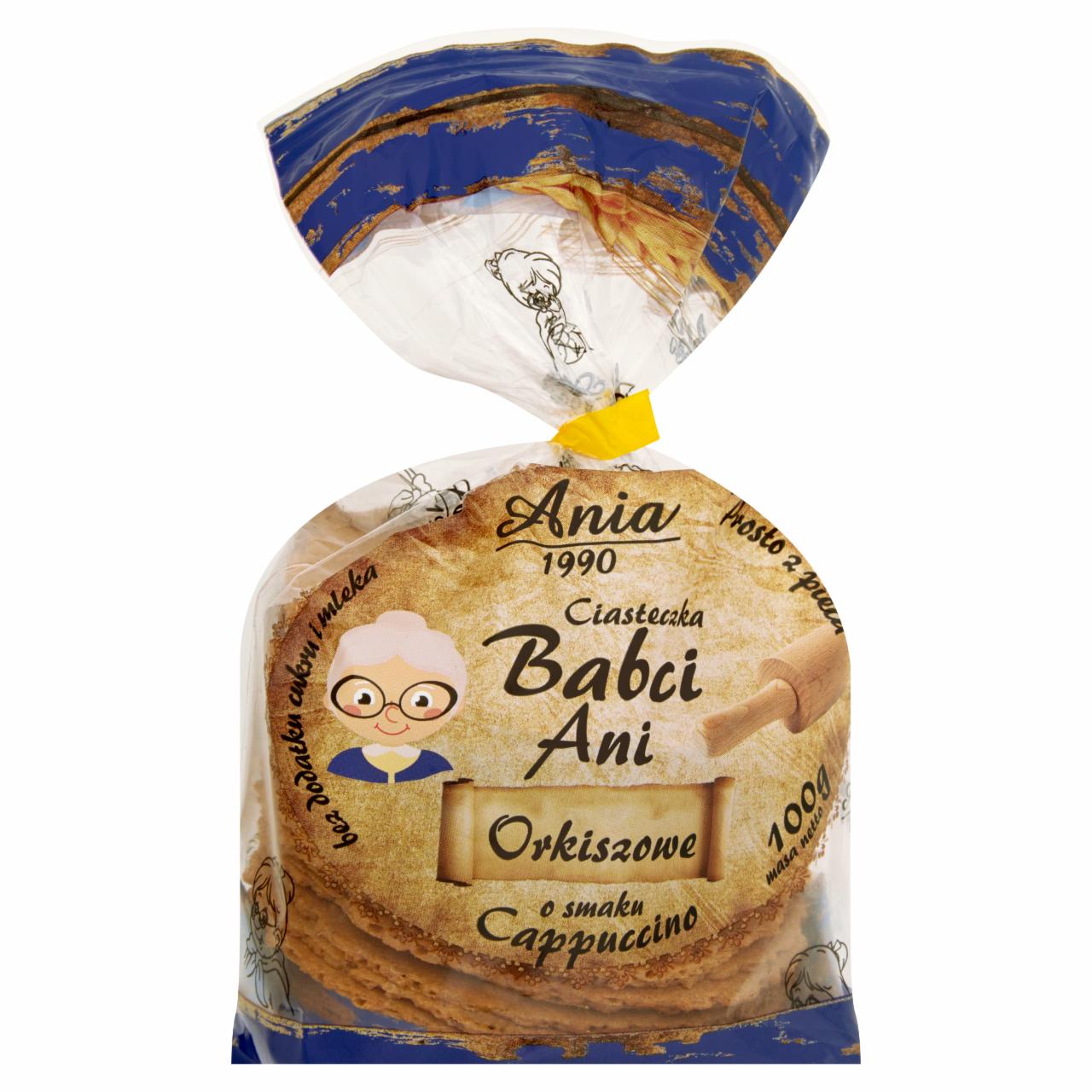 Zdjęcia - Ania Ciasteczka Babci Ani orkiszowe o smaku cappuccino 100 g