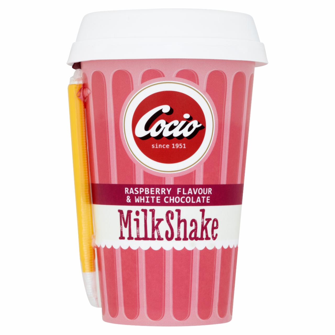 Zdjęcia - Cocio MilkShake napój mleczny o smaku maliny z białą czekoladą 180 ml
