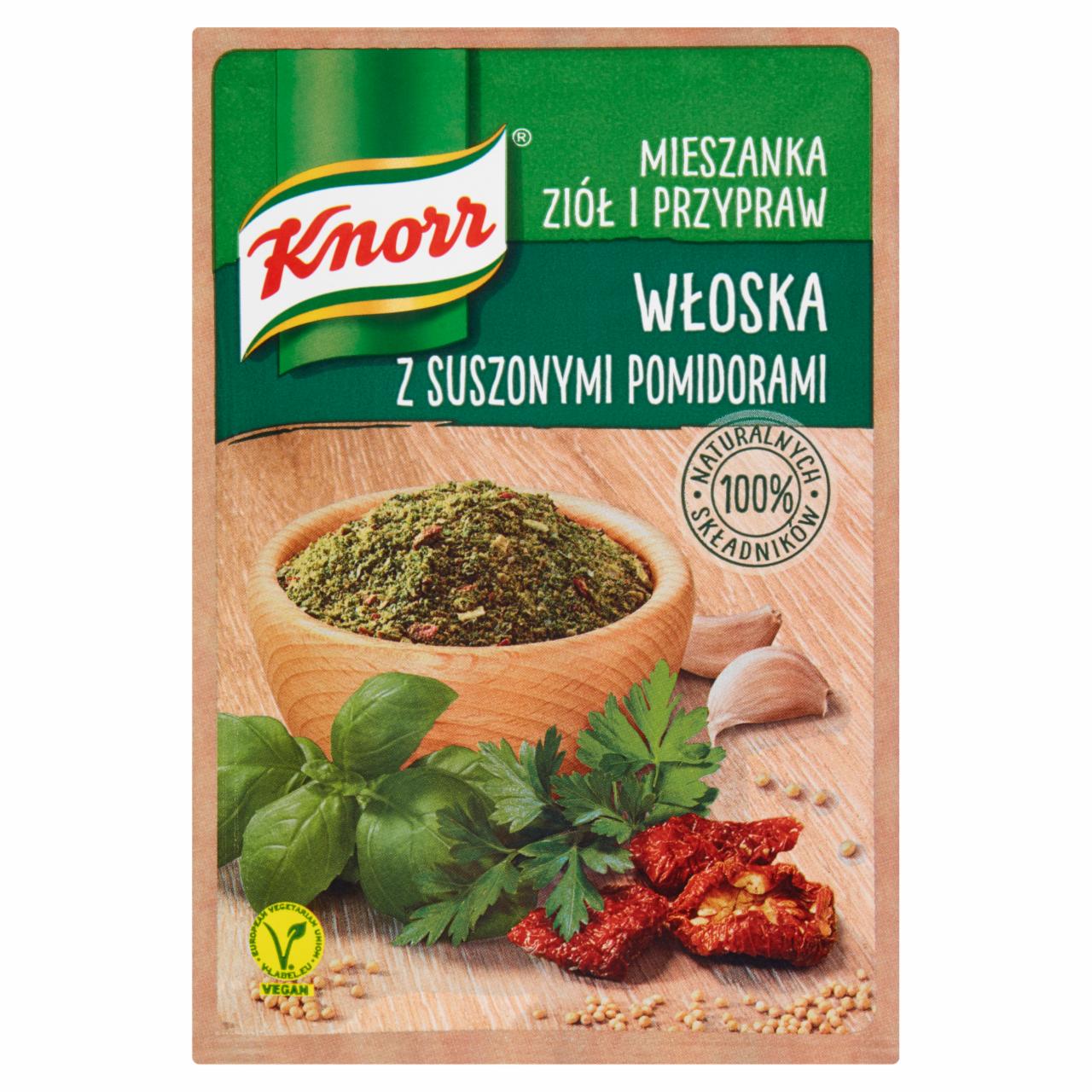 Zdjęcia - Knorr Mieszanka ziół i przypraw włoska z suszonymi pomidorami 13,5 g
