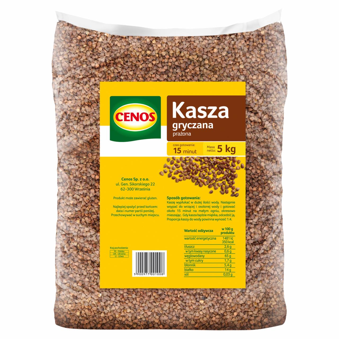 Zdjęcia - Cenos Kasza gryczana prażona 5 kg