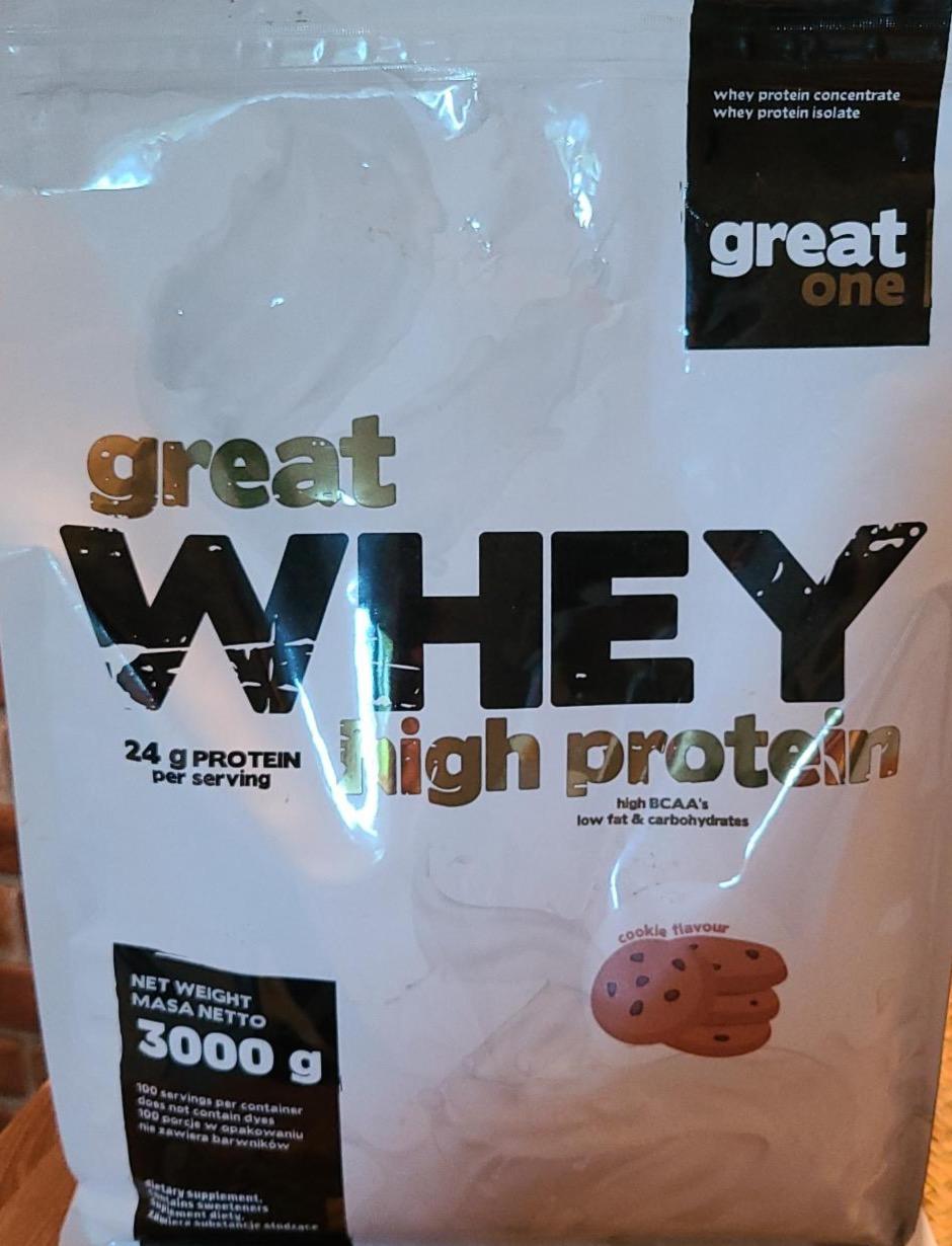 Zdjęcia - Great Whey High Protein cookie flavour Great One