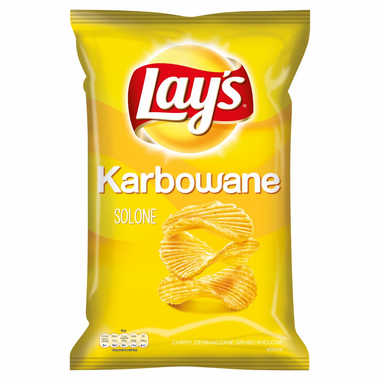 Zdjęcia - Lay's Karbowane Solone Chipsy ziemniaczane 140 g