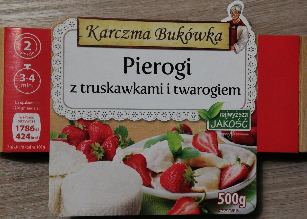 Zdjęcia - Karczma Bukówka Pierogi z truskawkami i twarogiem 500 g