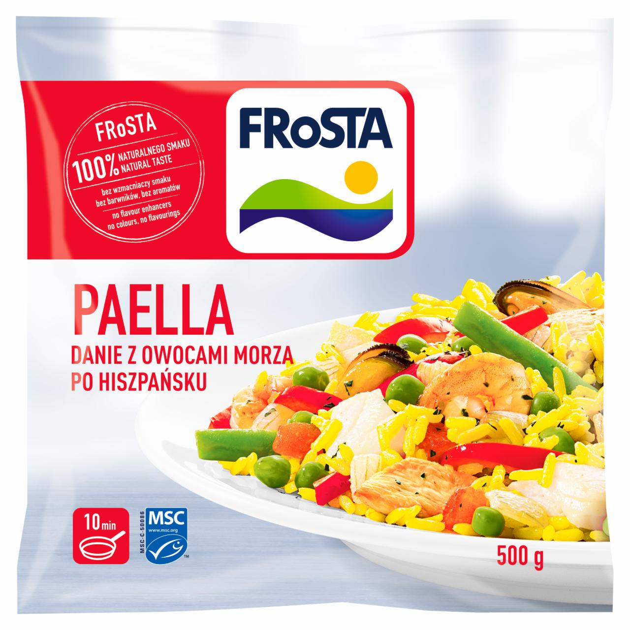 Zdjęcia - FRoSTA Paella Danie z owocami morza po hiszpańsku 500 g