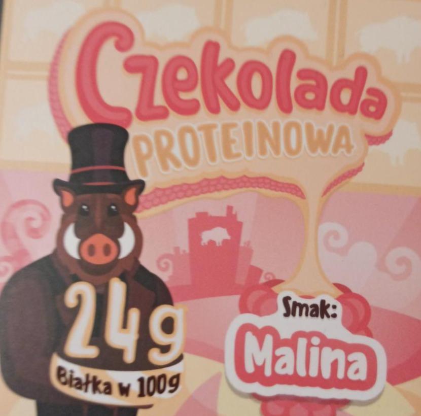 Zdjęcia - Czekolada proteinowa malinowa Dzik