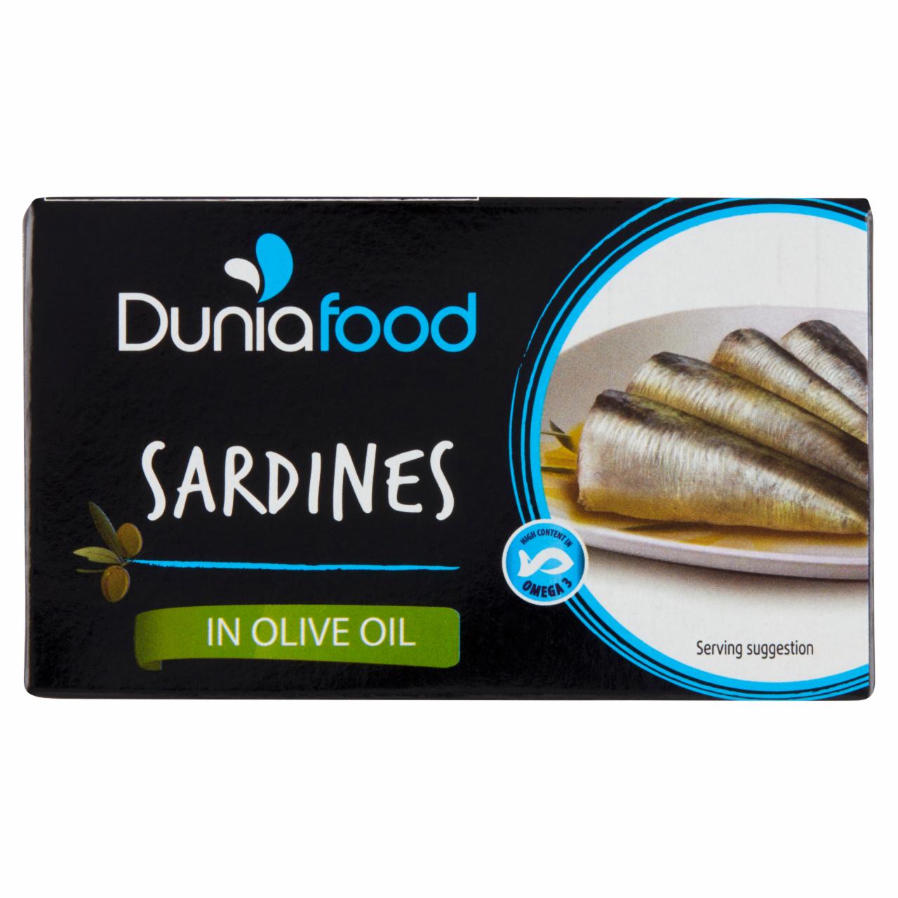 Zdjęcia - Dunia Food Sardynki w oliwie z oliwek 125 g