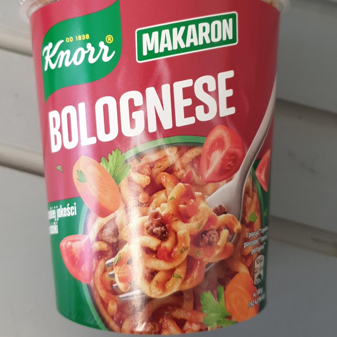Zdjęcia - Makaron bolognese Knorr