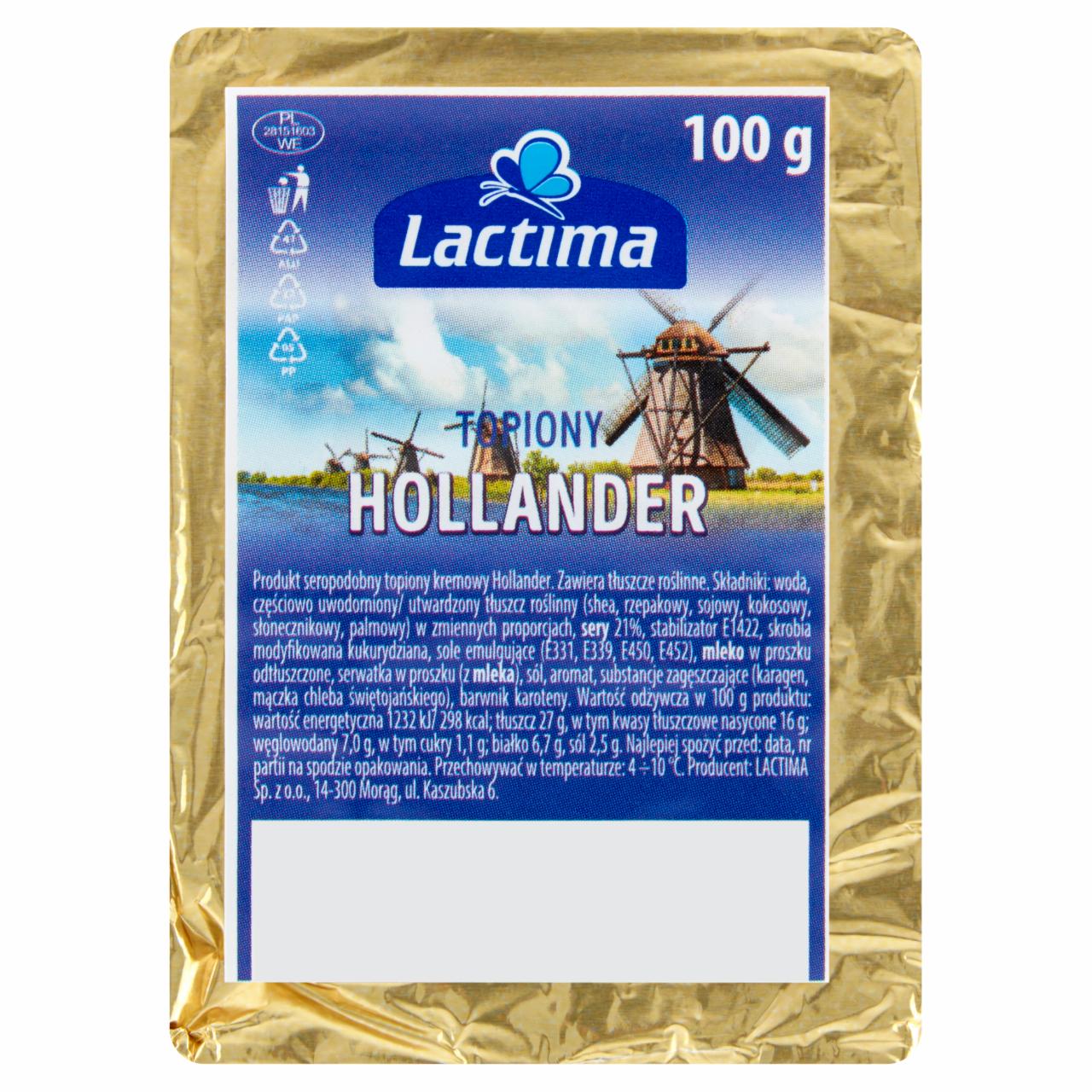 Zdjęcia - Lactima Produkt seropodobny topiony Hollander 100 g
