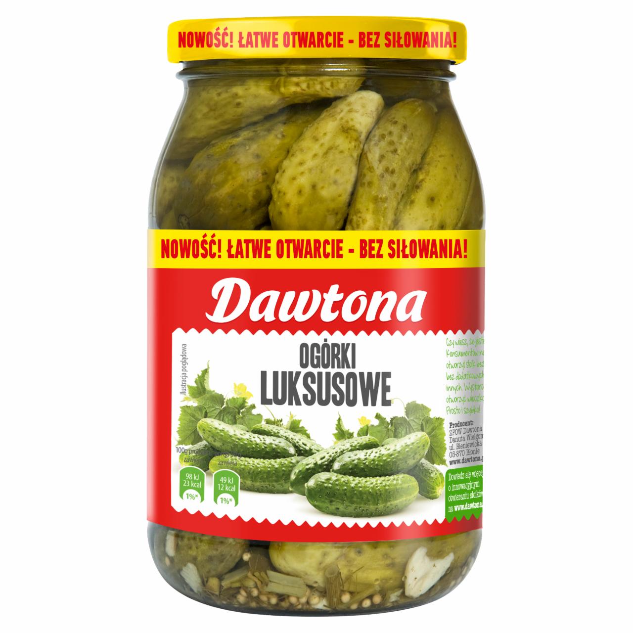 Zdjęcia - Dawtona Ogórki luksusowe 900 g