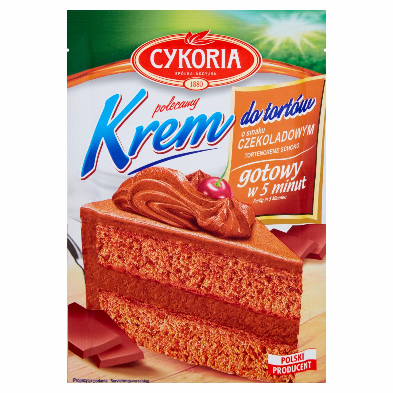 Zdjęcia - Cykoria Krem do tortów o smaku czekoladowym 100 g