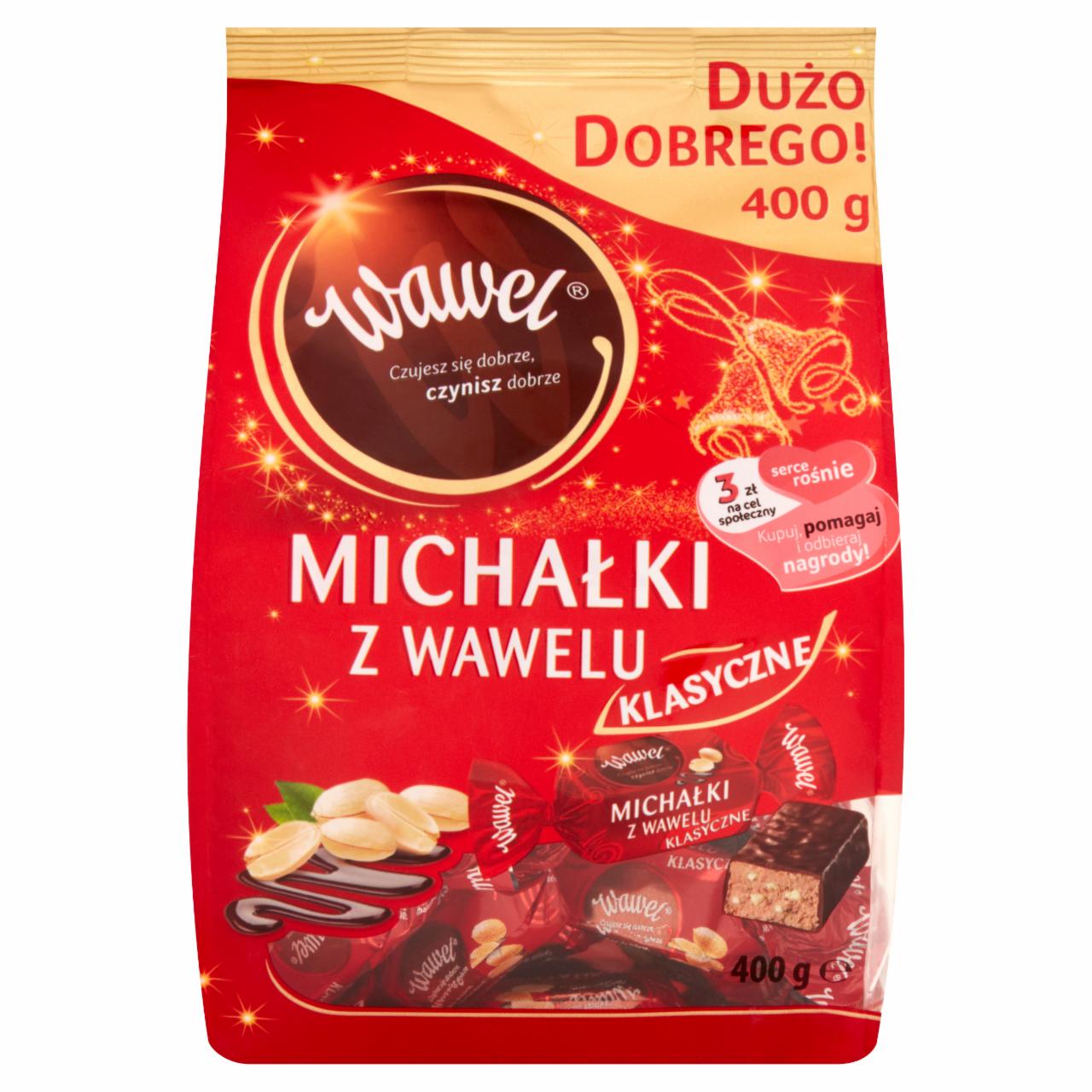 Zdjęcia - Wawel Michałki z Wawelu Klasyczne Cukierki w czekoladzie 400 g