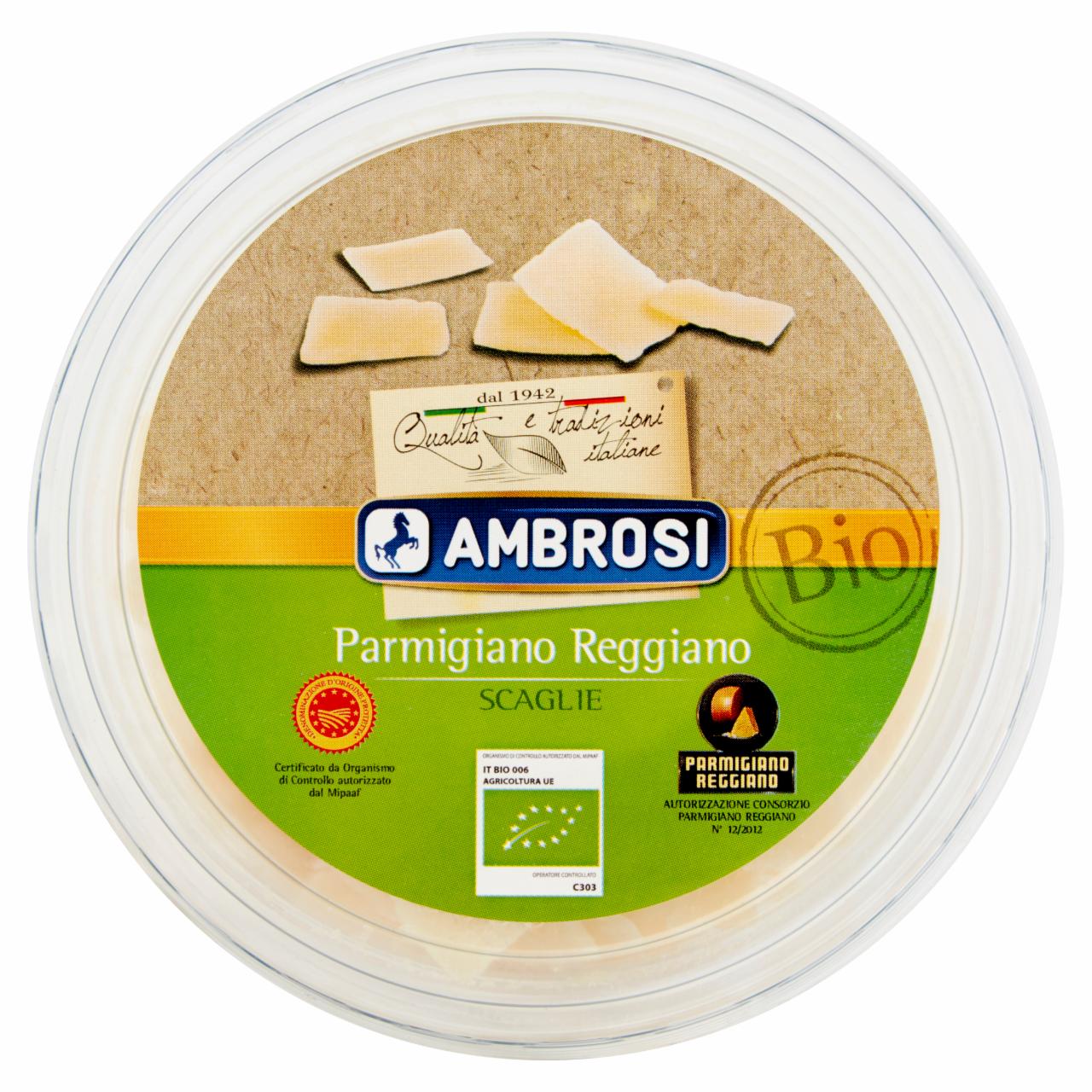 Zdjęcia - Ambrosi Ser Parmigiano Reggiano DOP Bio płatki 80 g