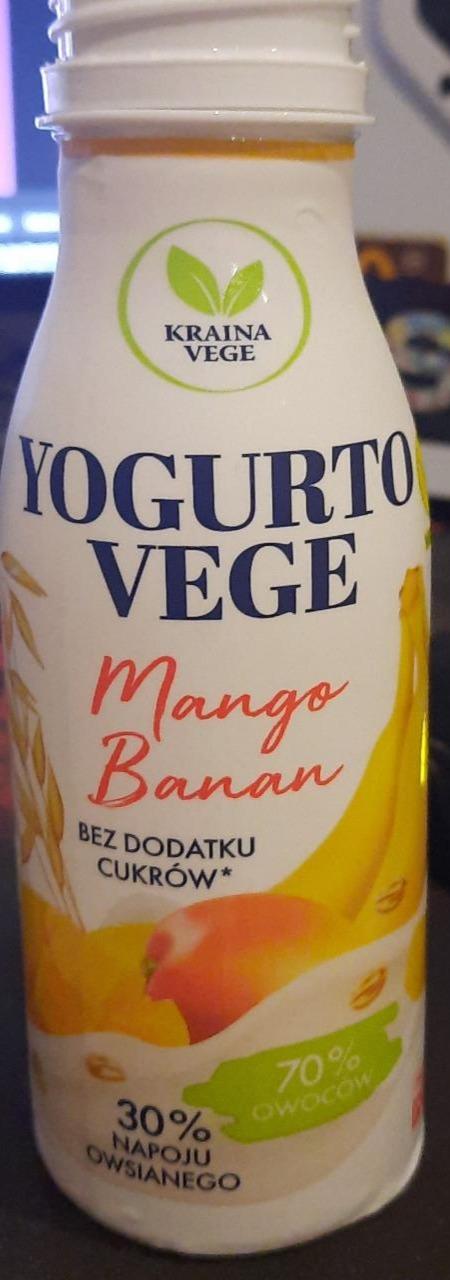 Zdjęcia - Napój owocowo owsiany Vege Mango i banan Kraina Vege