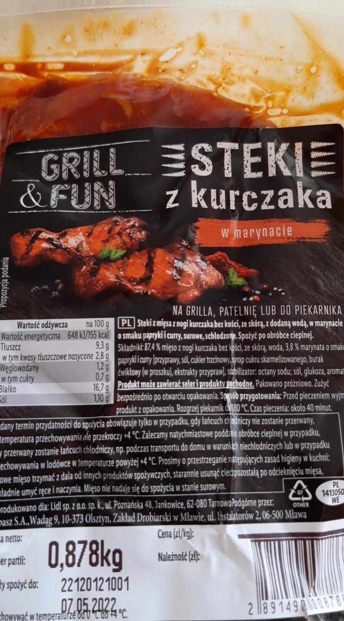 Zdjęcia - Steki z kurczaka Grill&Fun